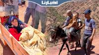 ساكنة دوارير ضواحي تارودانت يستعينون بوسائل بداية لنقل المصابين